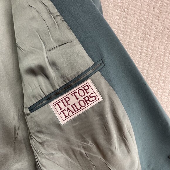 Henley Canada Green Wool Double Breasted Suit Jacket Men’s 40S + 34W Pants Set - Picture 11 of 16